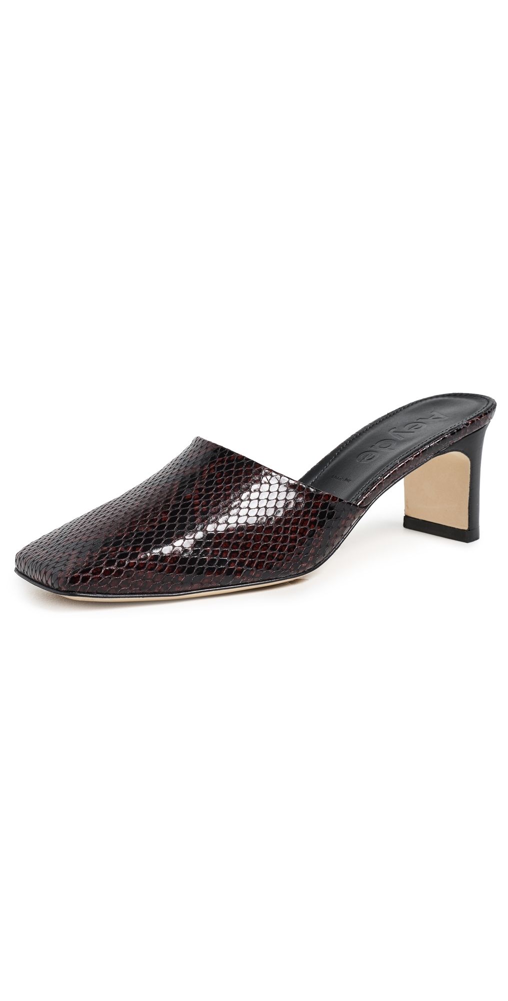 AEYDE Blithe Snake Print Pumps Port 36.5