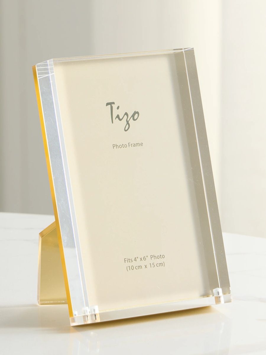 Tizo Lucite 4" x 6" Frame - Gold