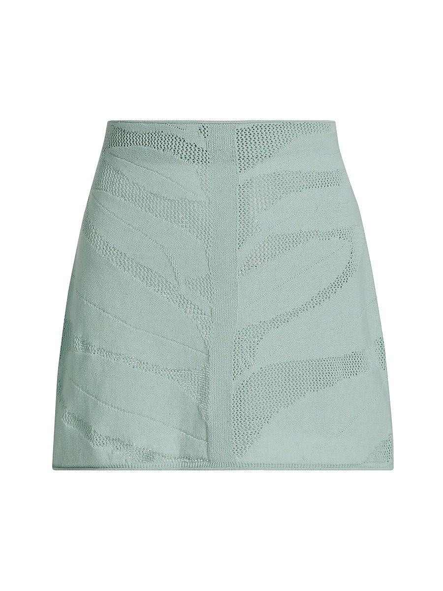 Women's Xara Knit Miniskirt - Sage Petal - Size XS