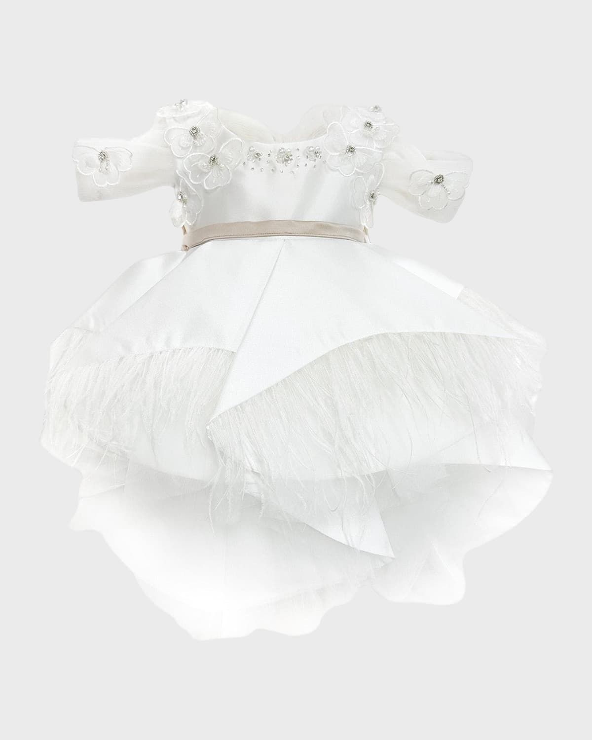 Girl & apos;s Constanza Layered Ceremony Dress, Size 12M-10