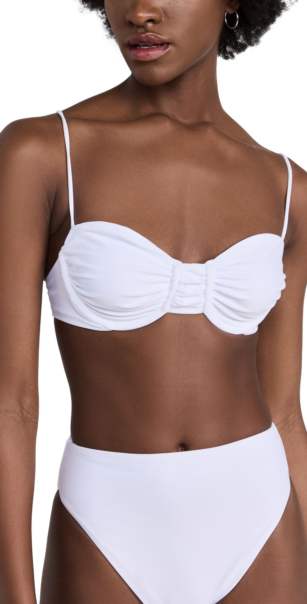 JADE Swim Mia Bikini Top White S