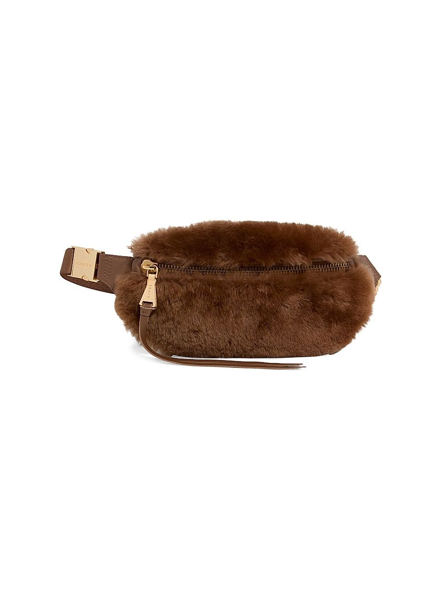 Women's Milan Shearling Bum Bag - Coffee Shearling