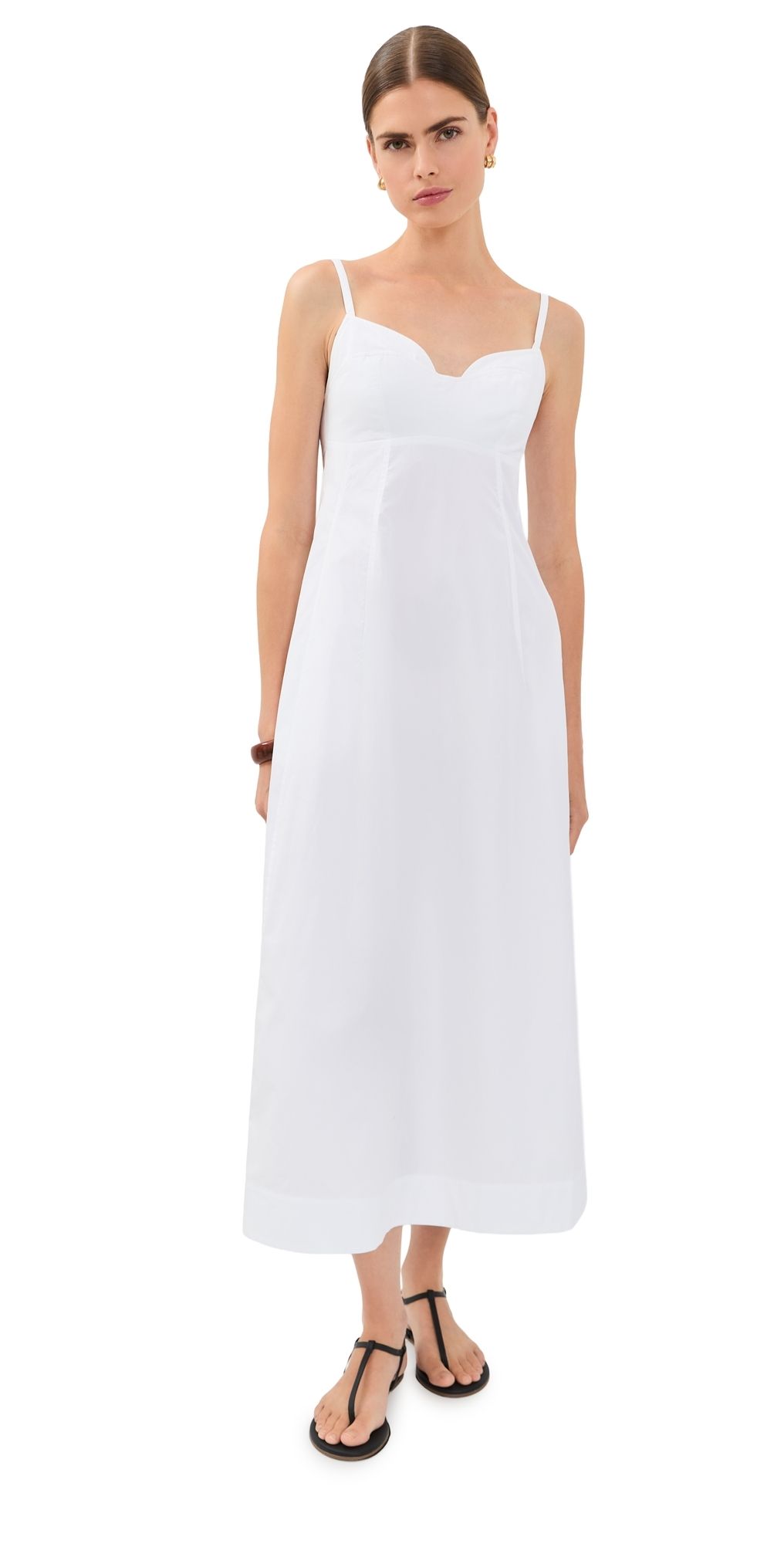 CO Bustier Midi Dress White M
