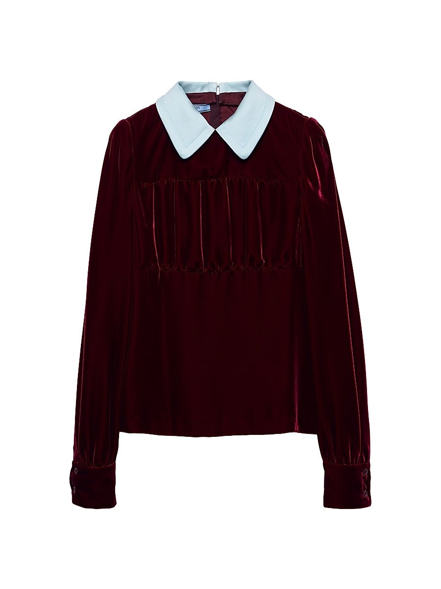 Women's Velvet Top - Red - Size 2