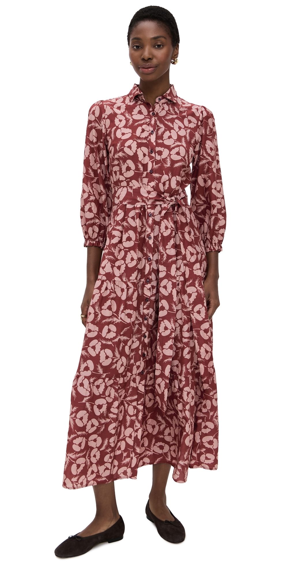 Birds of Paradis Martina Dress In Briar Rosewood Briar Rosewood M