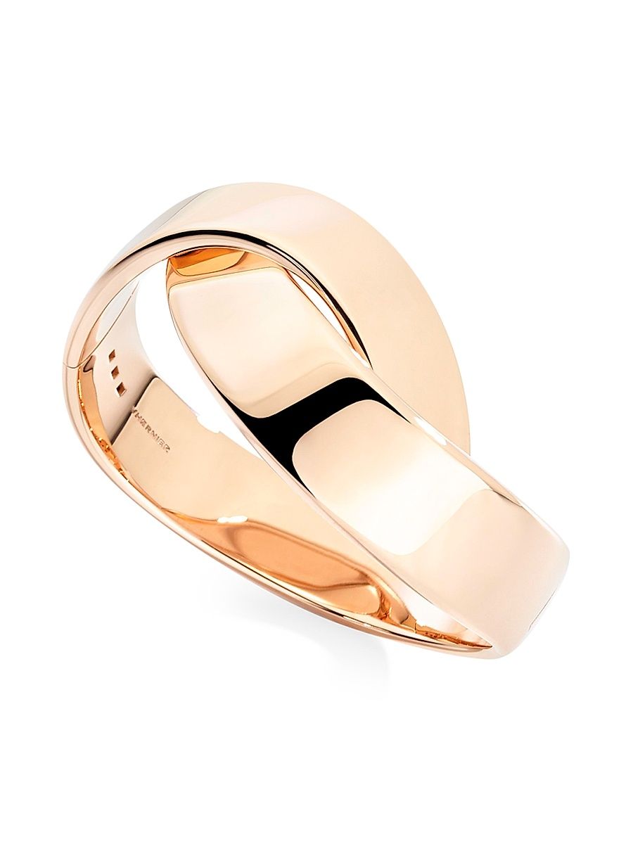 Women's Abbraccio 18K Rose Gold Bangle - Rose Gold - Size 6