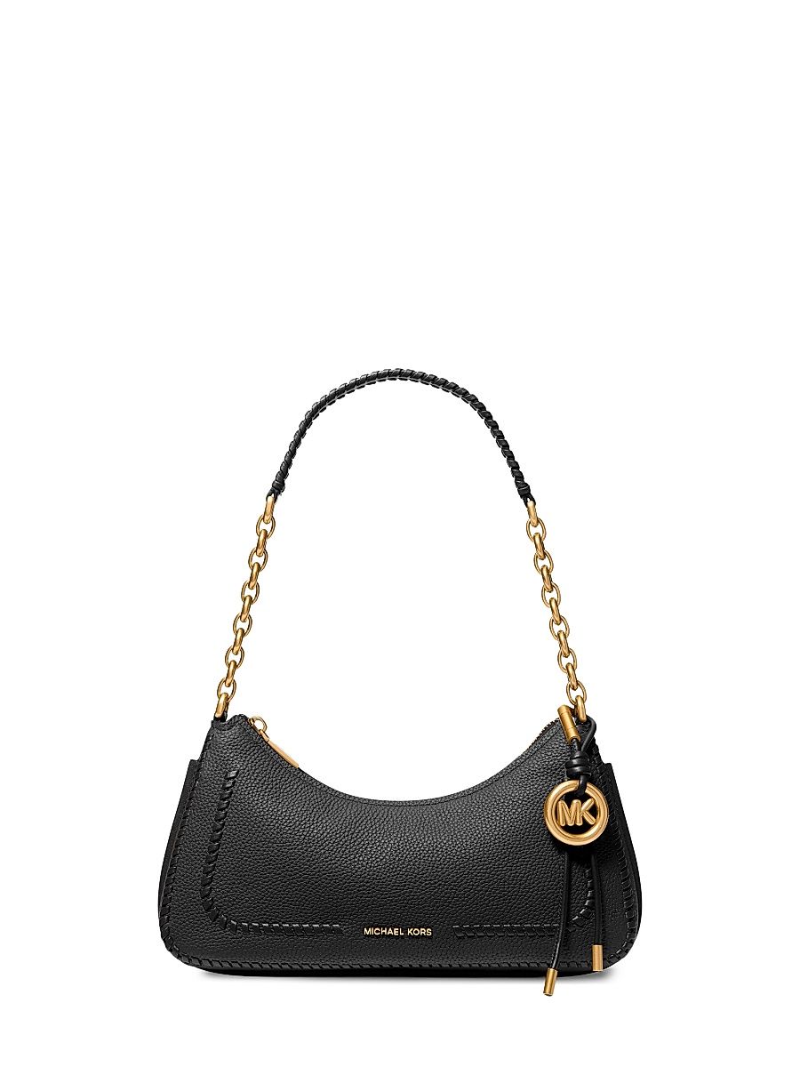 Women's Nolita Medium Leather Chain Pouchette Shoulder Bag - Black