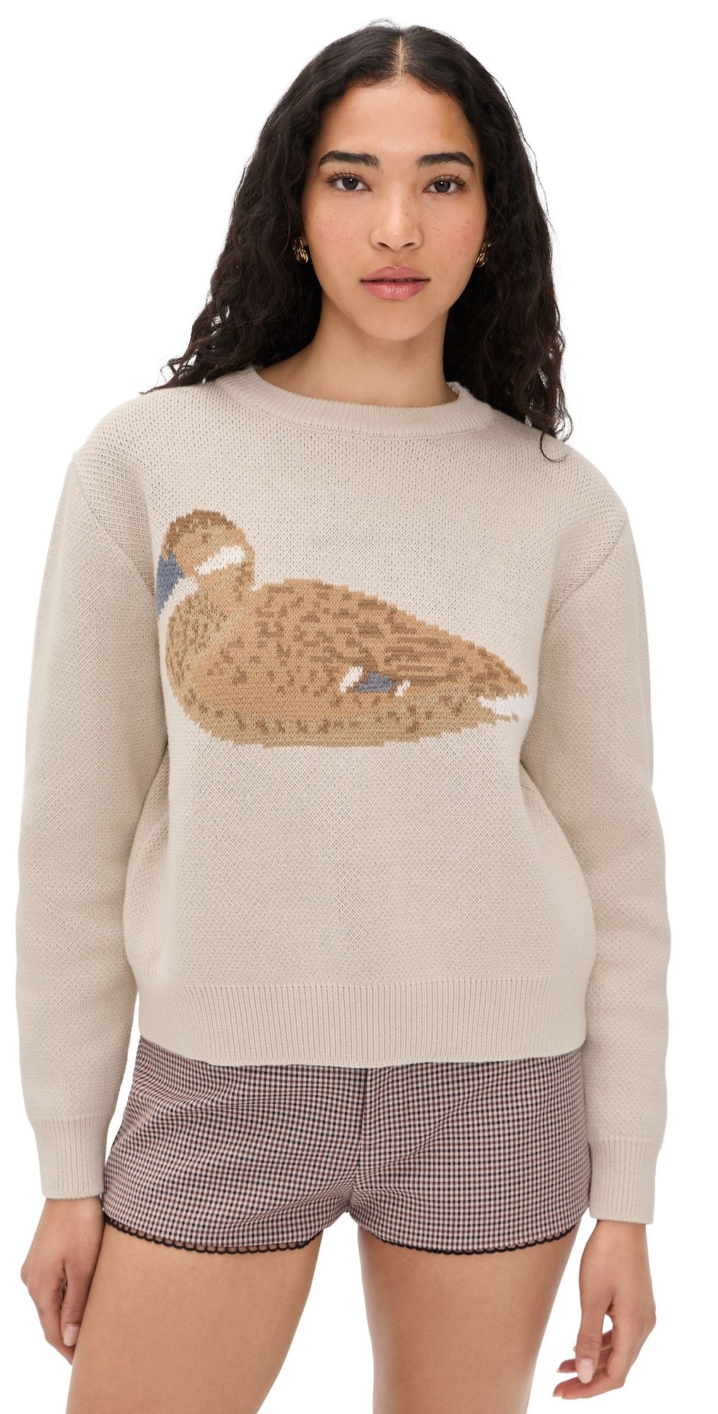 Yellow the Label Duck Cotton Knit Sweater Sand M