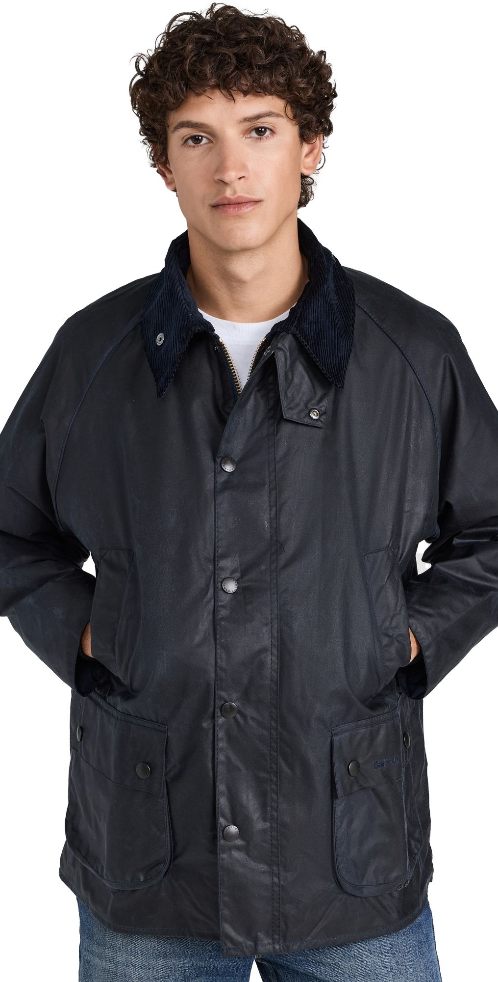 Barbour Bedale Wax Jacket Navy 36