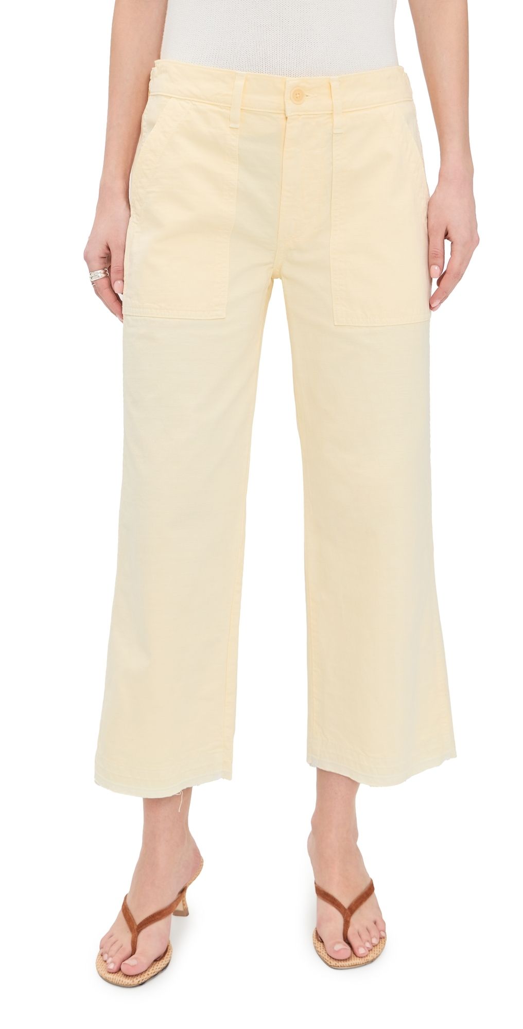 AMO Easy Army Slouch Crop Pants Blondie 25