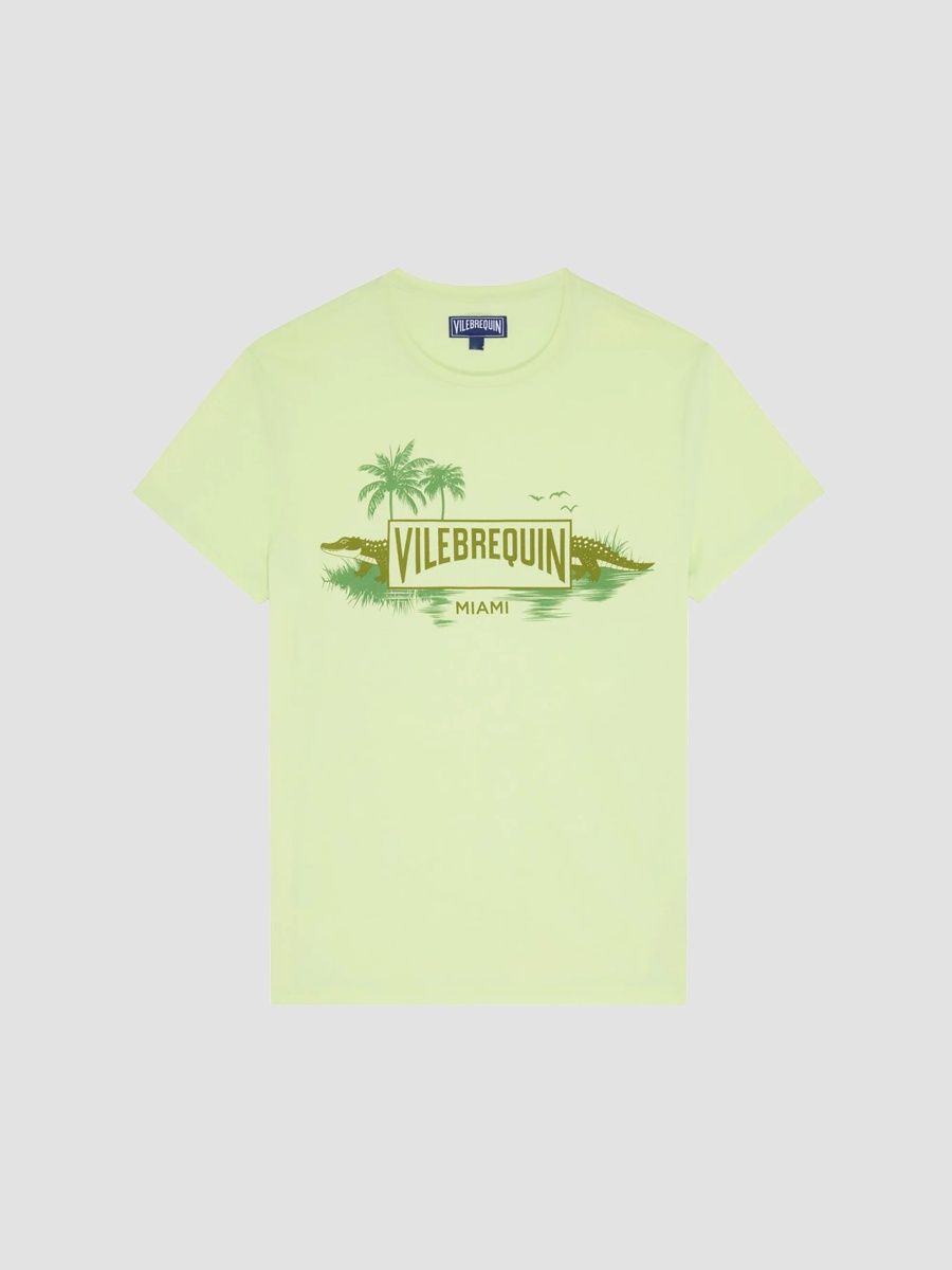Vilebrequin Men's City Logo Jersey T-Shirt - Light Sage - Size XXL