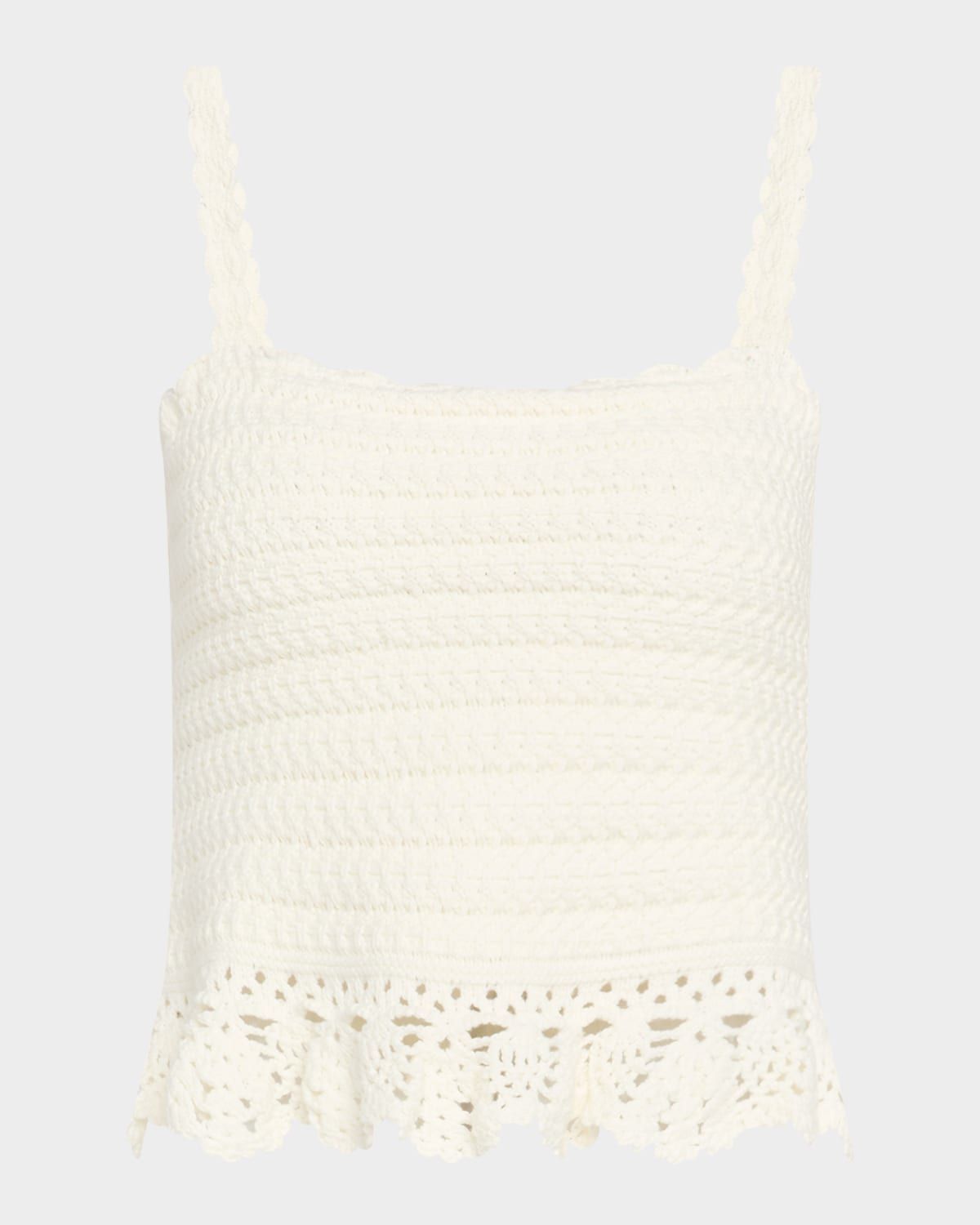 Estefania Crochet Knit Tank Top