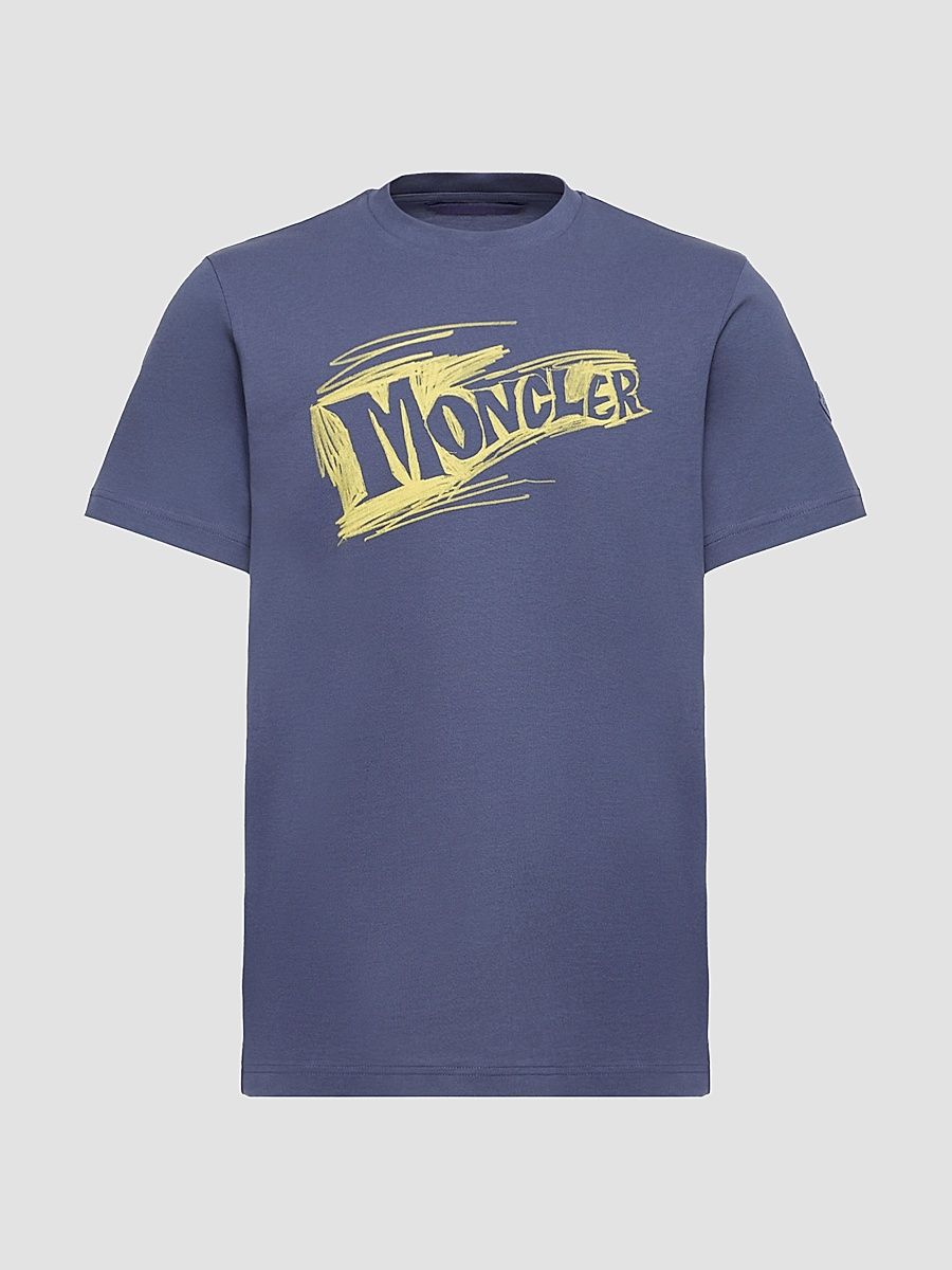 Men's Crewneck T-Shirt in Cotton - Cobalt Blue - Size XXXXL