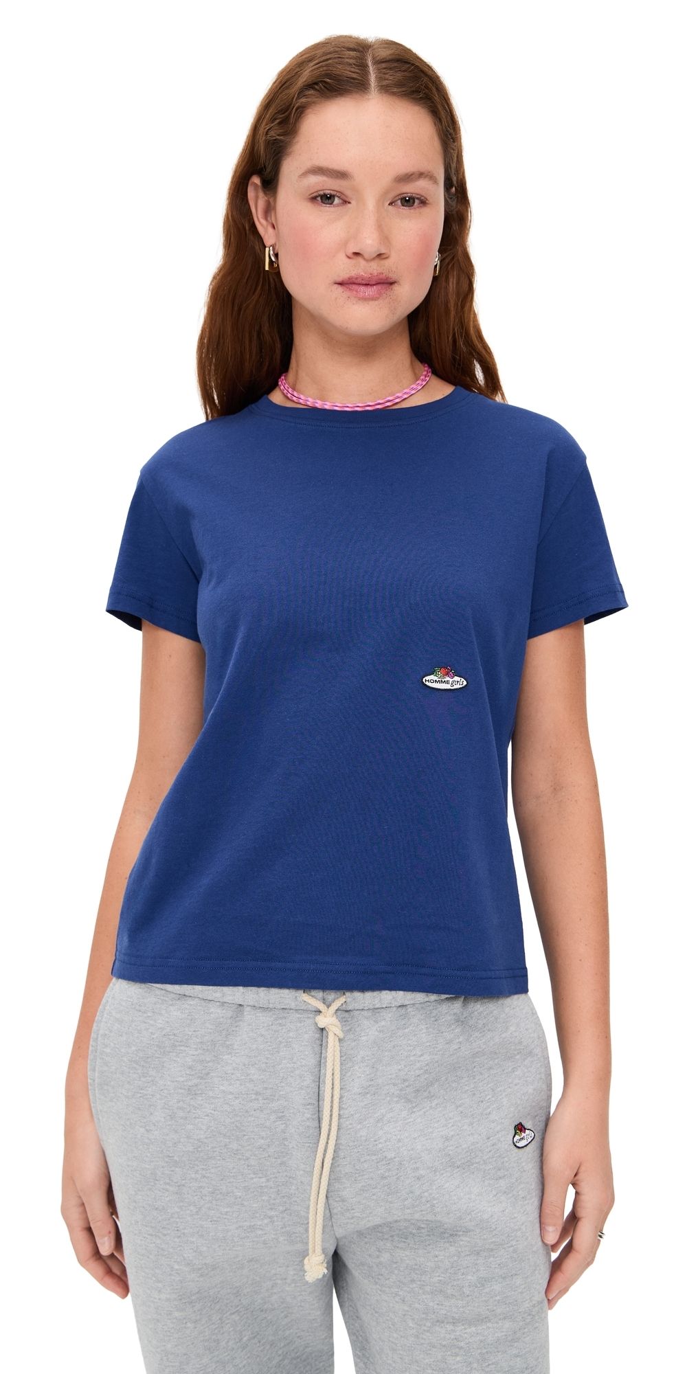 HOMMEGIRLS Homme Girls x Fruit of The Loom Classic Tee Navy S