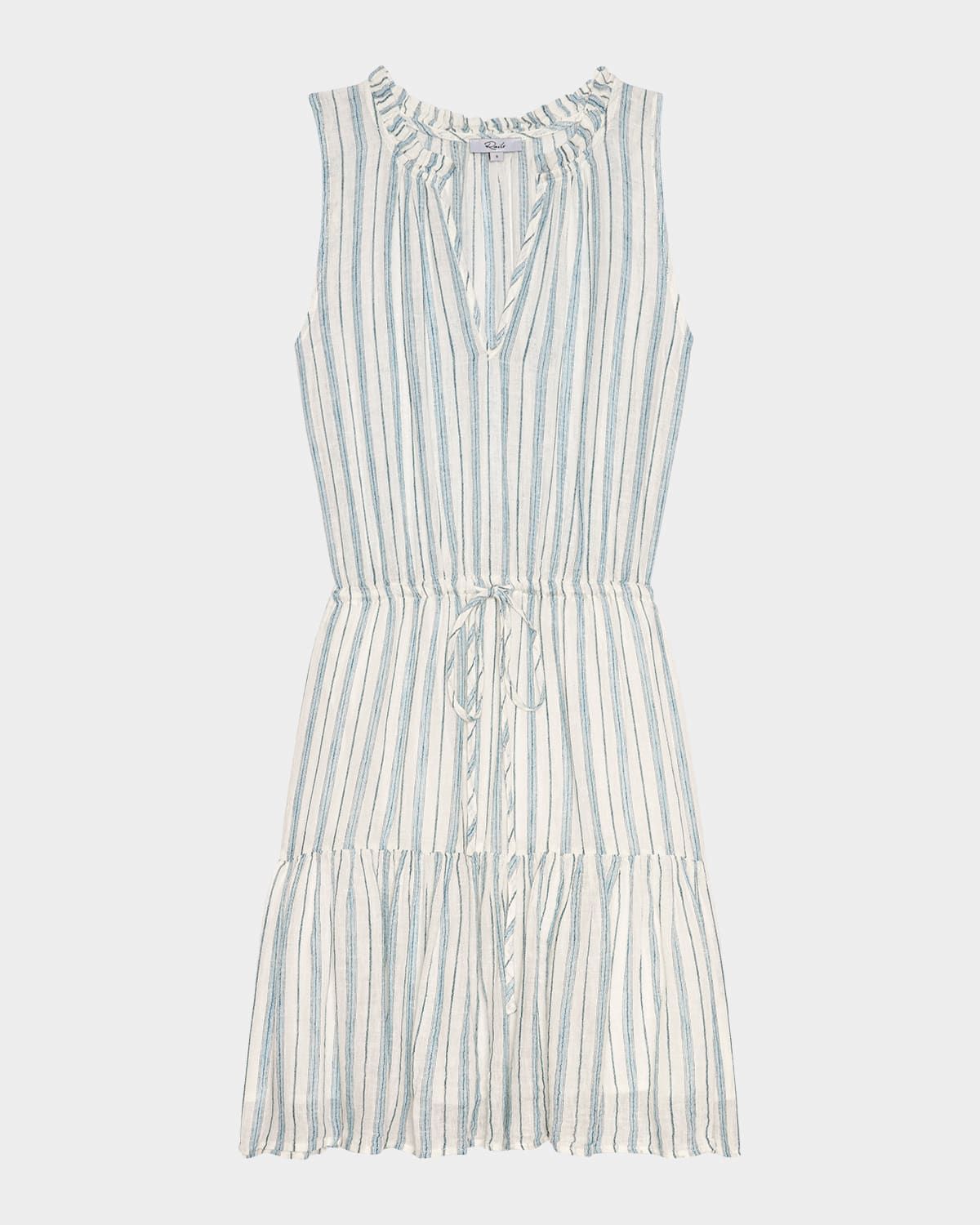 Albany Striped Linen Minidress