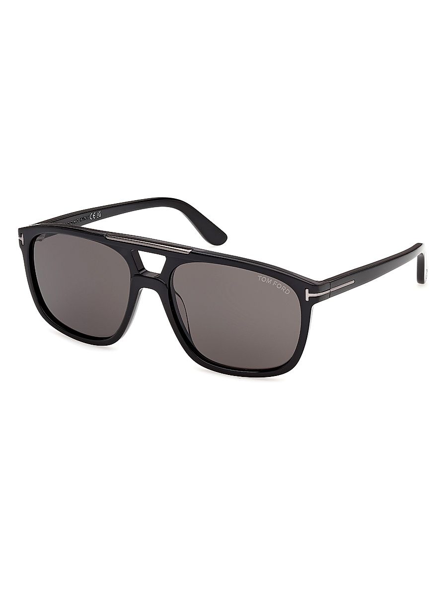 Men's Brianna 58MM Navigator Sunglasses - Black