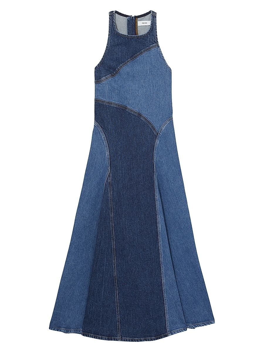 Women's Wilder Denim Midi-Dress - Indigo - Size 14