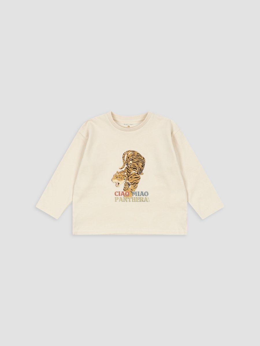 Konges Slojd Boy's Baby Boy's,Little Boy's & Boy's Fili Long-Sleeve Shirt - Almond Milk - Size 8