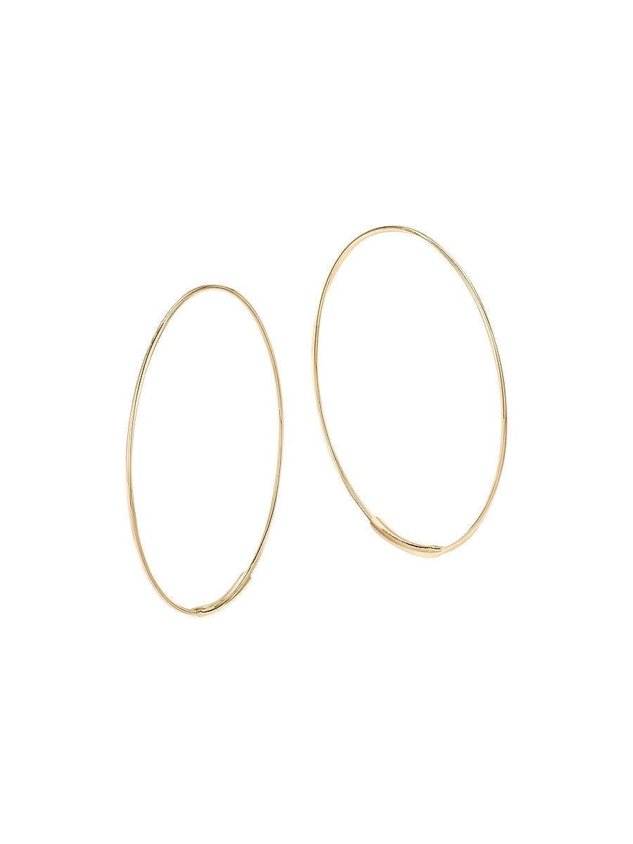 Women's Magic 14K Yellow Gold Small Hoop Earrings - Gold