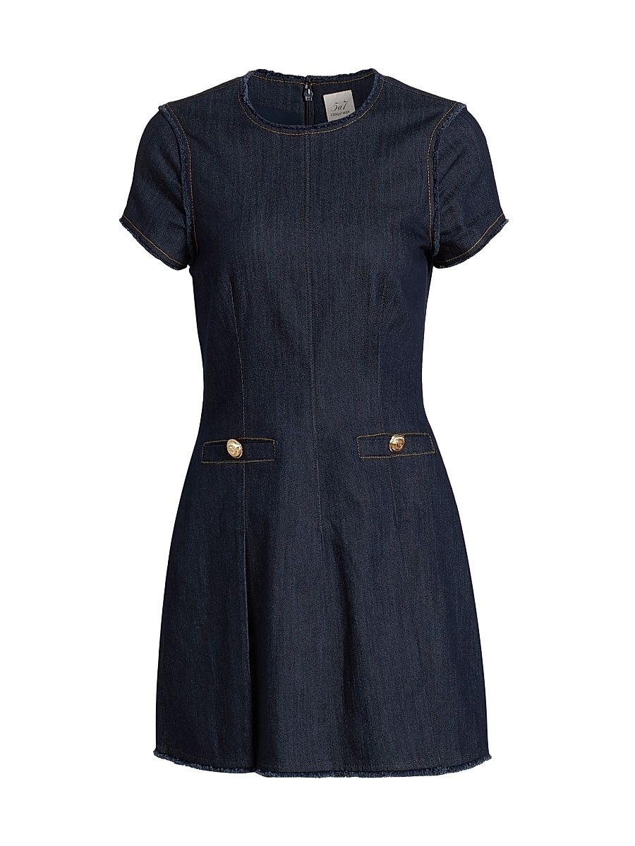 Women's Nova Denim Sheath Minidress - Indigo - Size 16