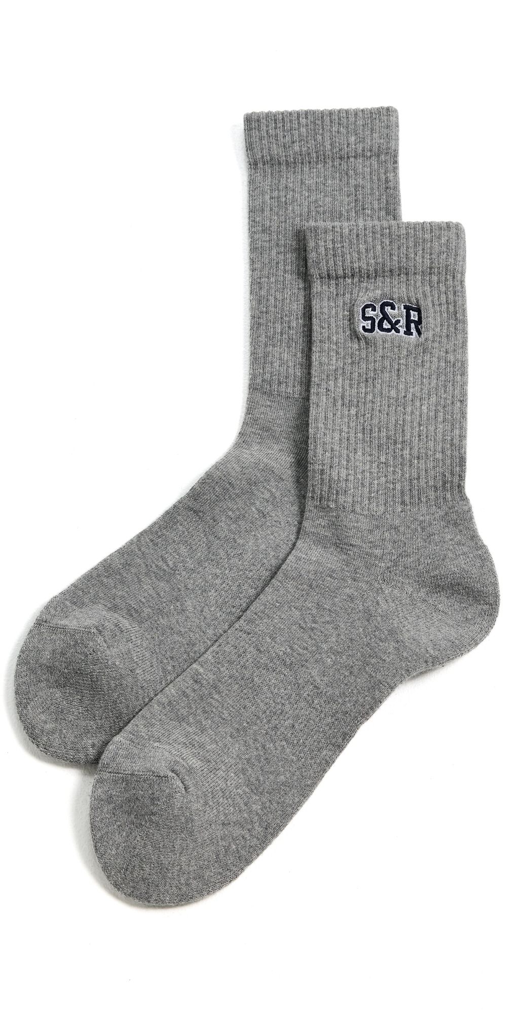 Sporty & Rich S & R Ivy Socks Heather Gray One Size