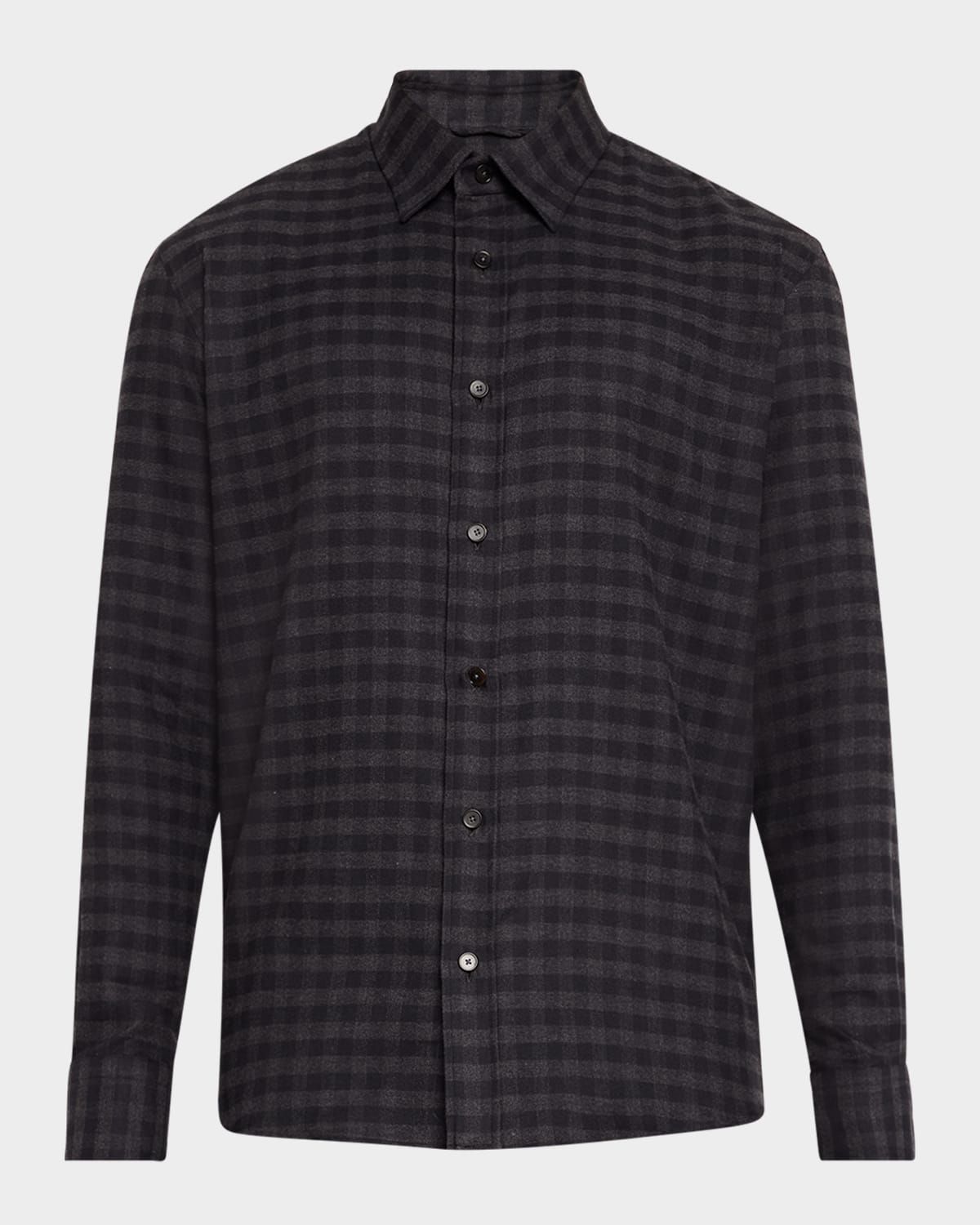 Men & apos;s Cotton Gingham Sport Shirt
