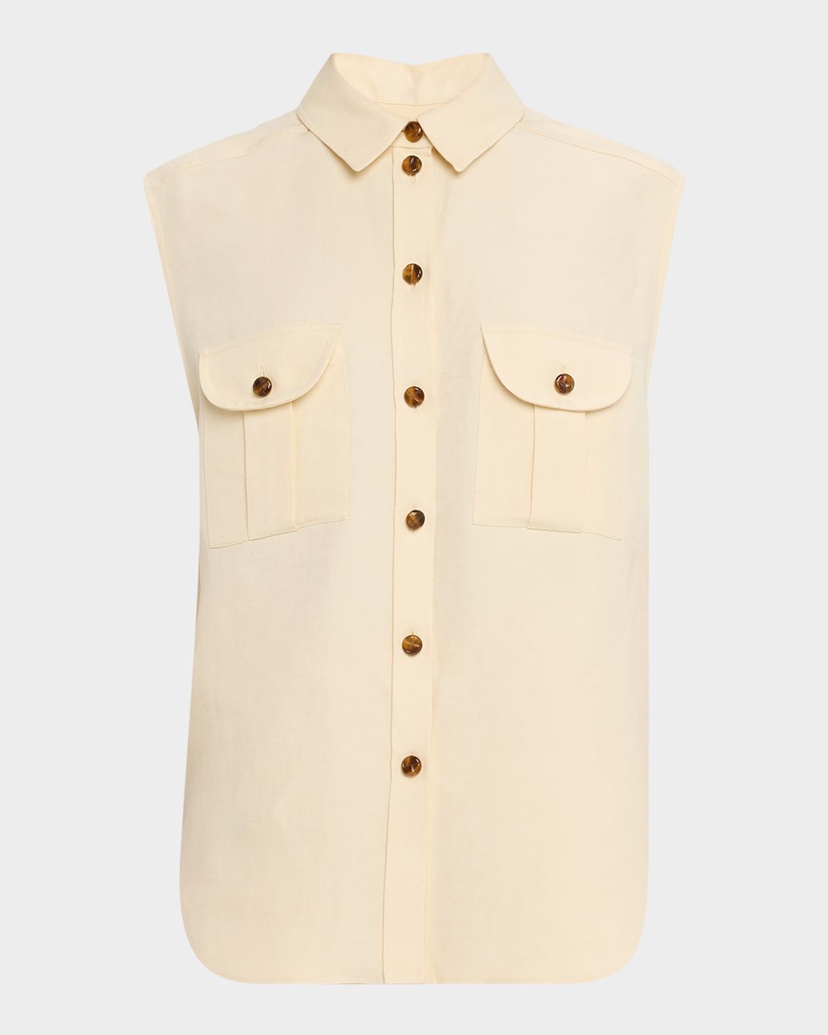 Savannah Pekin Sleeveless Button-Down Shirt