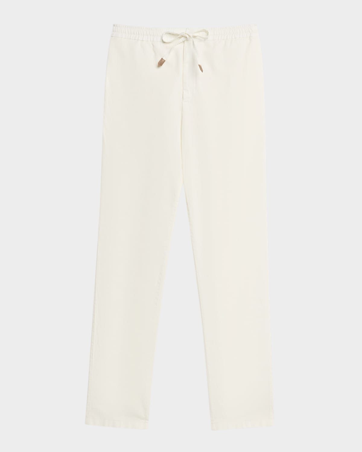 Men & apos;s Cotton-Stretch Straight Fit Drawstring Pants