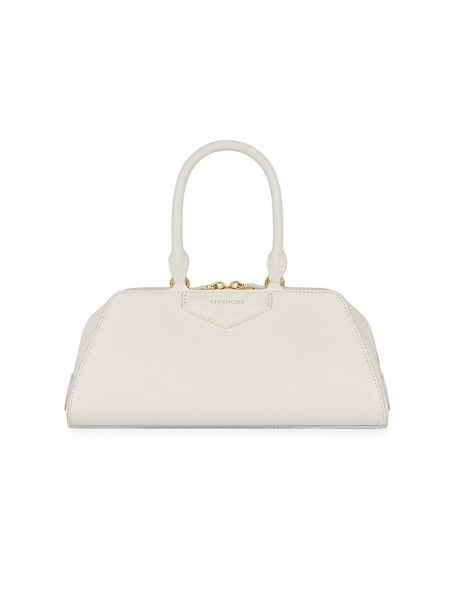 Women's Small Antigona Cube East-West Top Handle Bag - Ivory