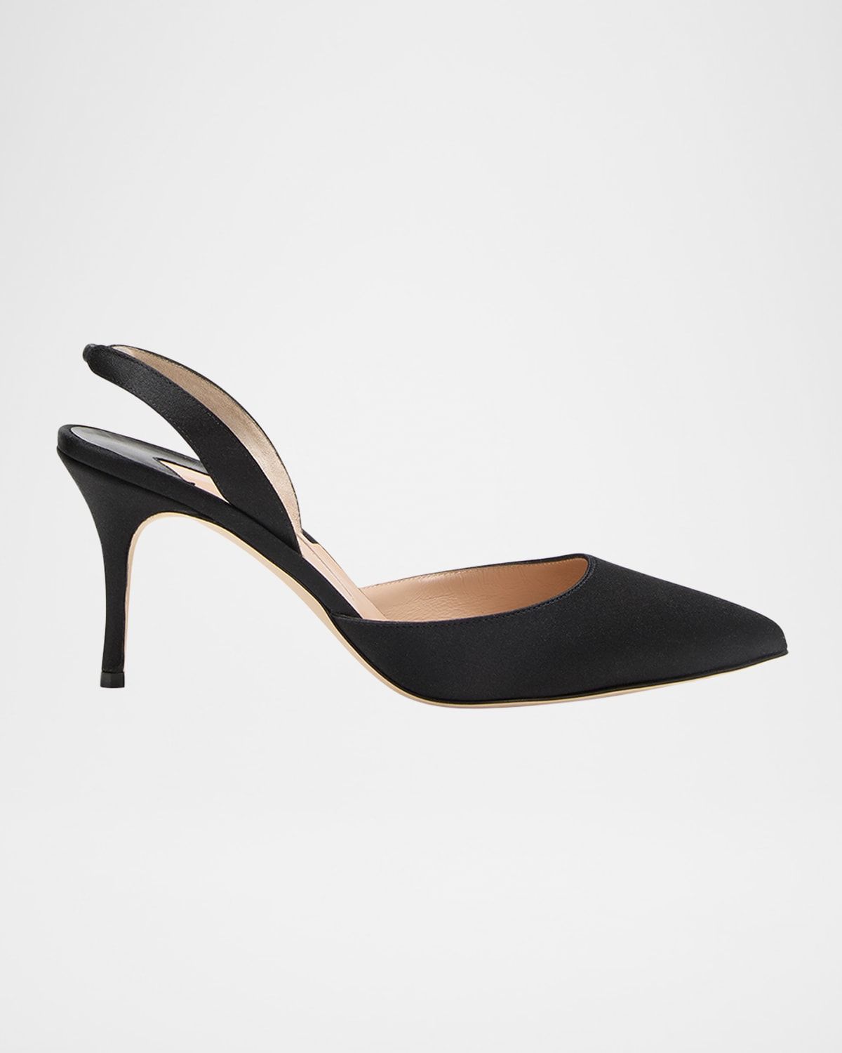 Carolyne Satin Slingback Pumps