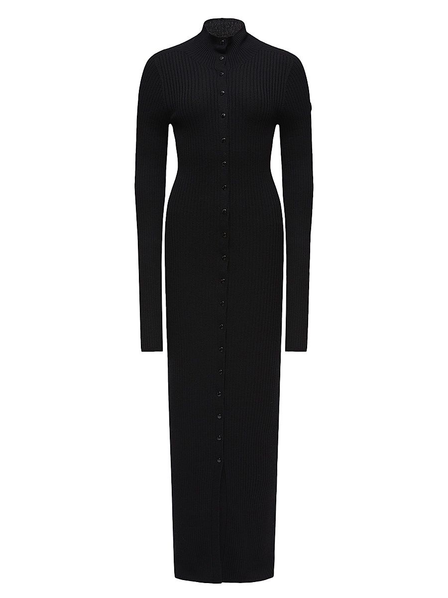Women's Moncler x EE72 by Edward Enninful Wool Dress in Wool - Black - Size Large