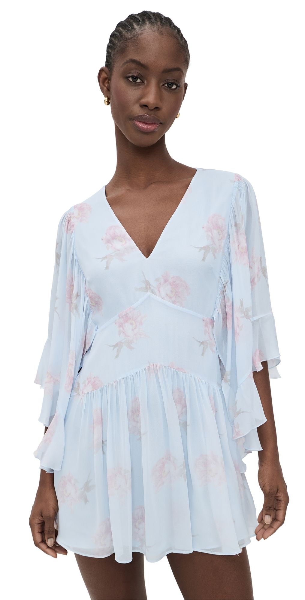 LoveShackFancy Auralie Dress Blue Roan 2