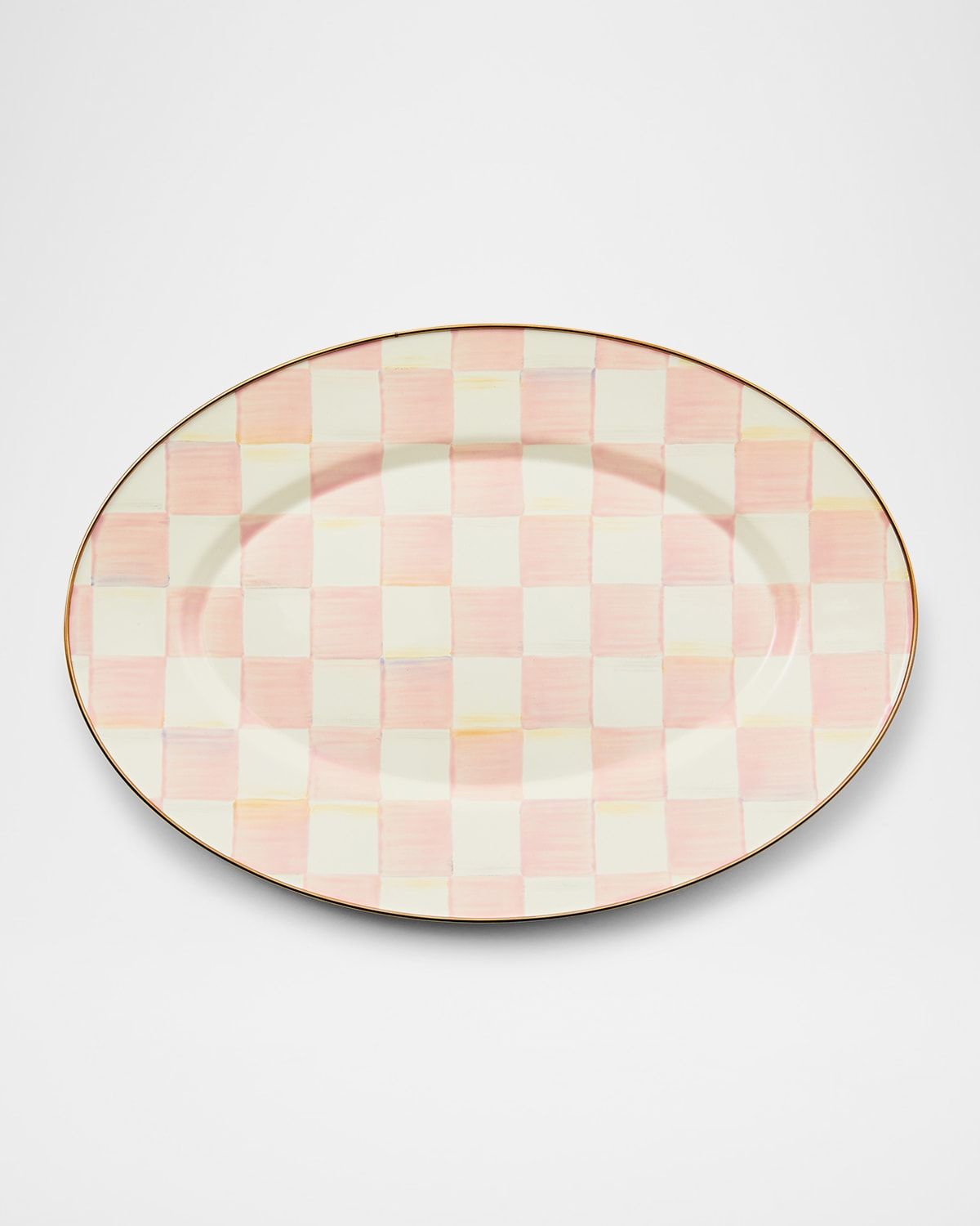 Rosy Check Small Oval Platter