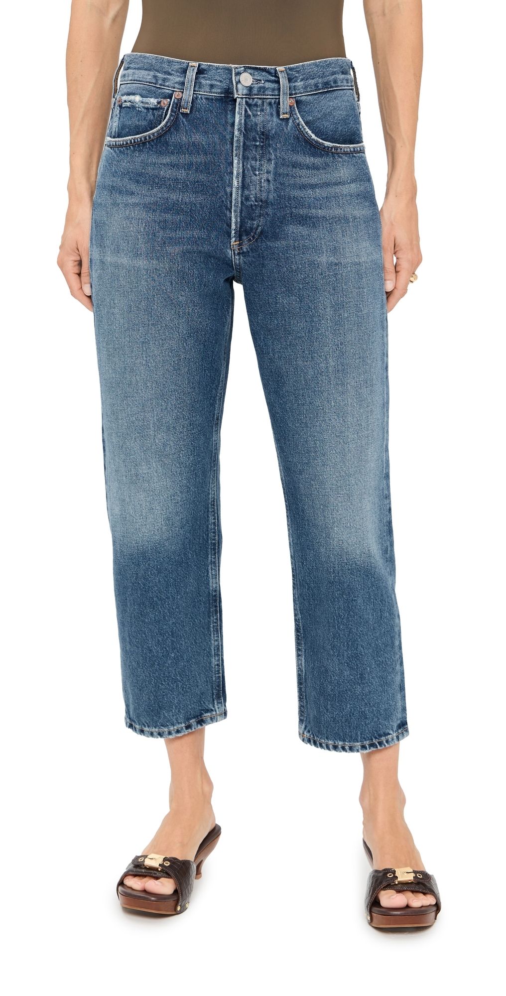 AGOLDE 90s Crop Petite Jeans 24 Bounty 33