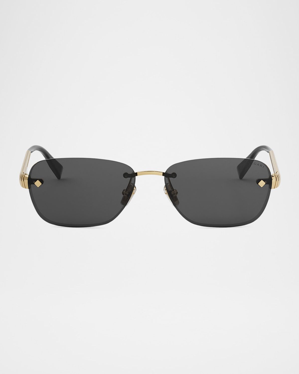 Tubogas Rimless Metal Rectangular Sunglasses