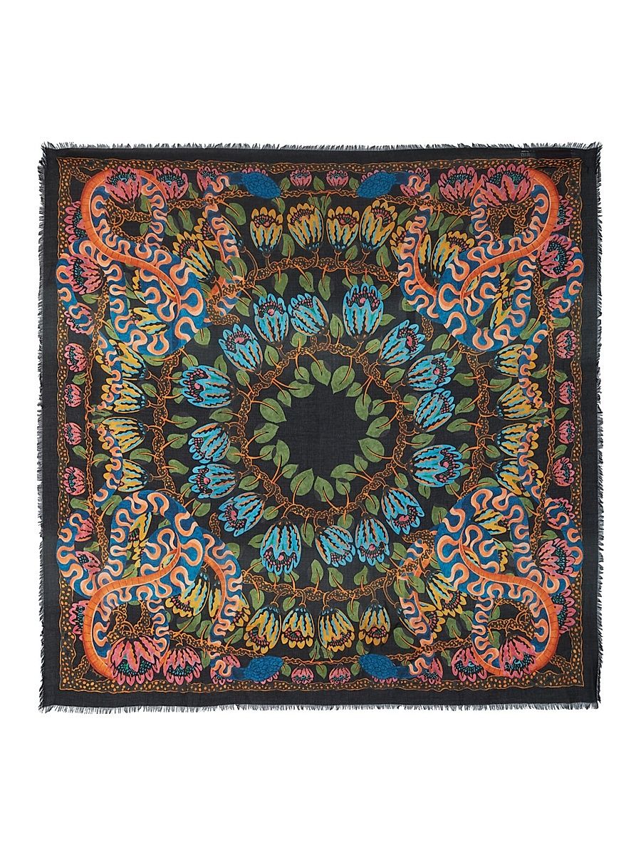 Women's Light Scarf - Eve Place Black
