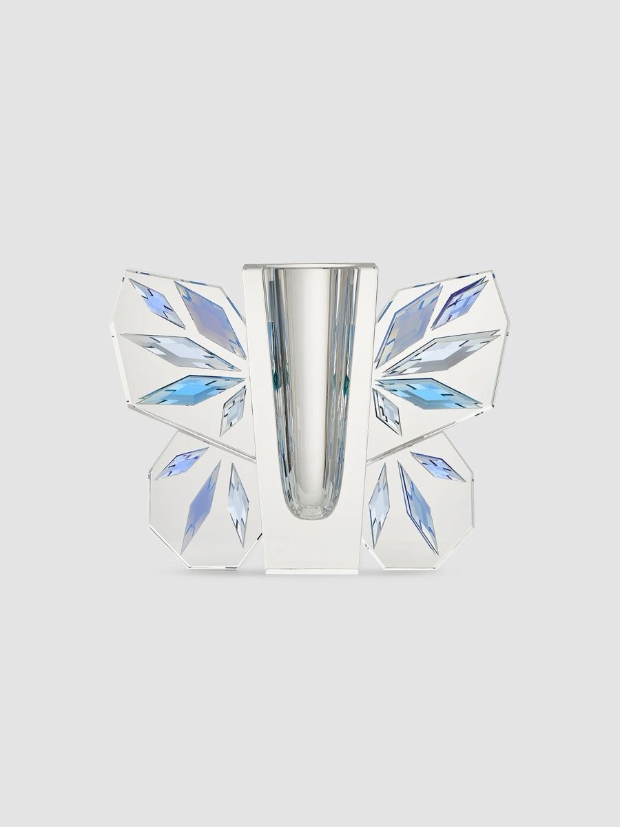 Reflections Copenhagen Tableau Lucie Crystal Vase - Clear Cobalt Sky