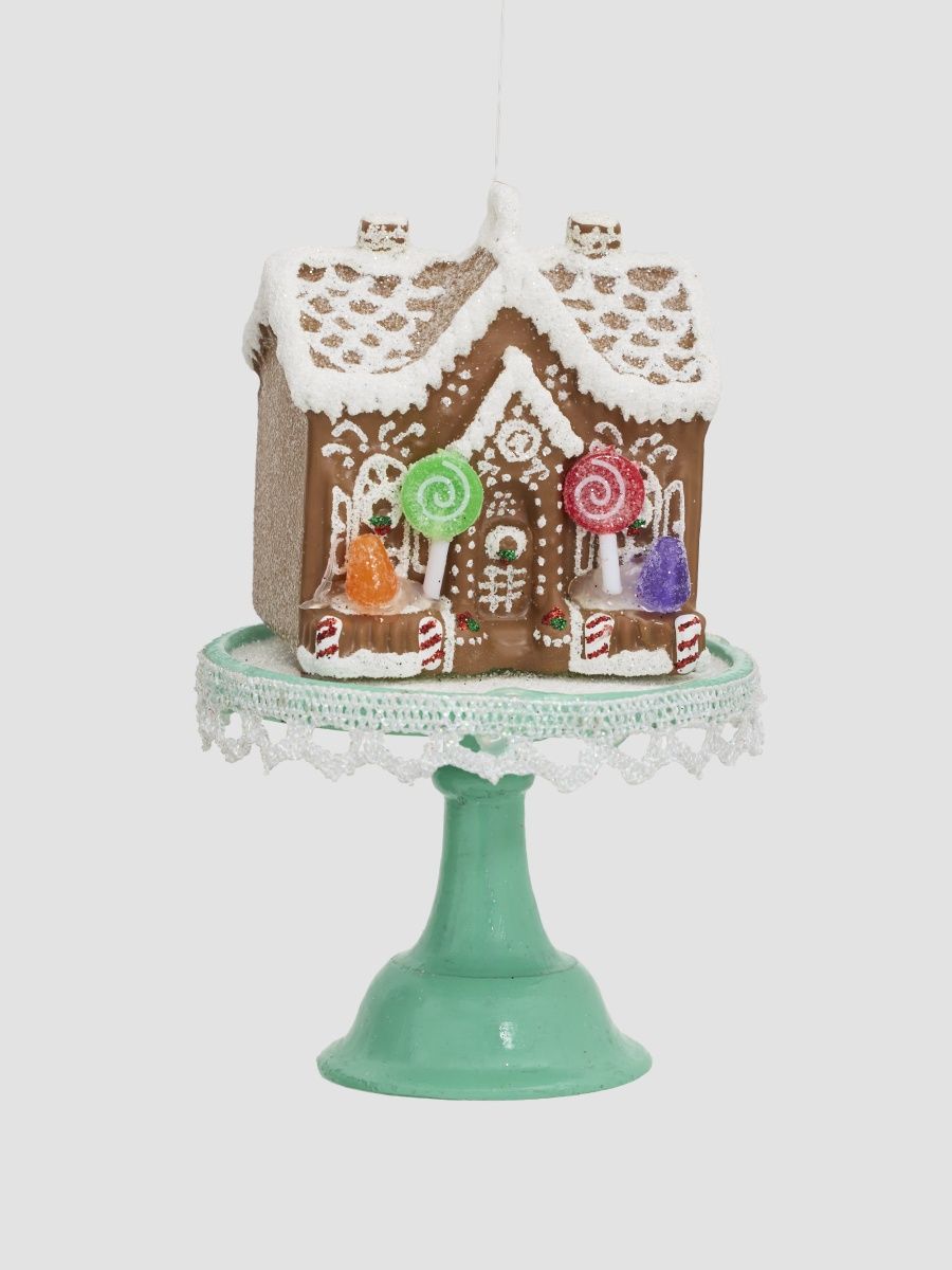 Cody Foster & Co Glass Mini Gingerbread Ornament