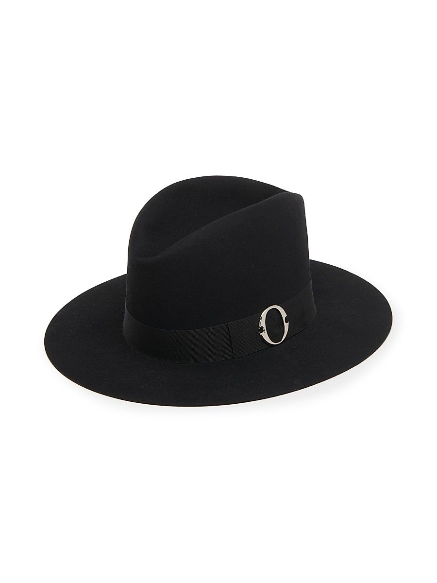 Men's Poem Wool Fedora - Black - Size Medium