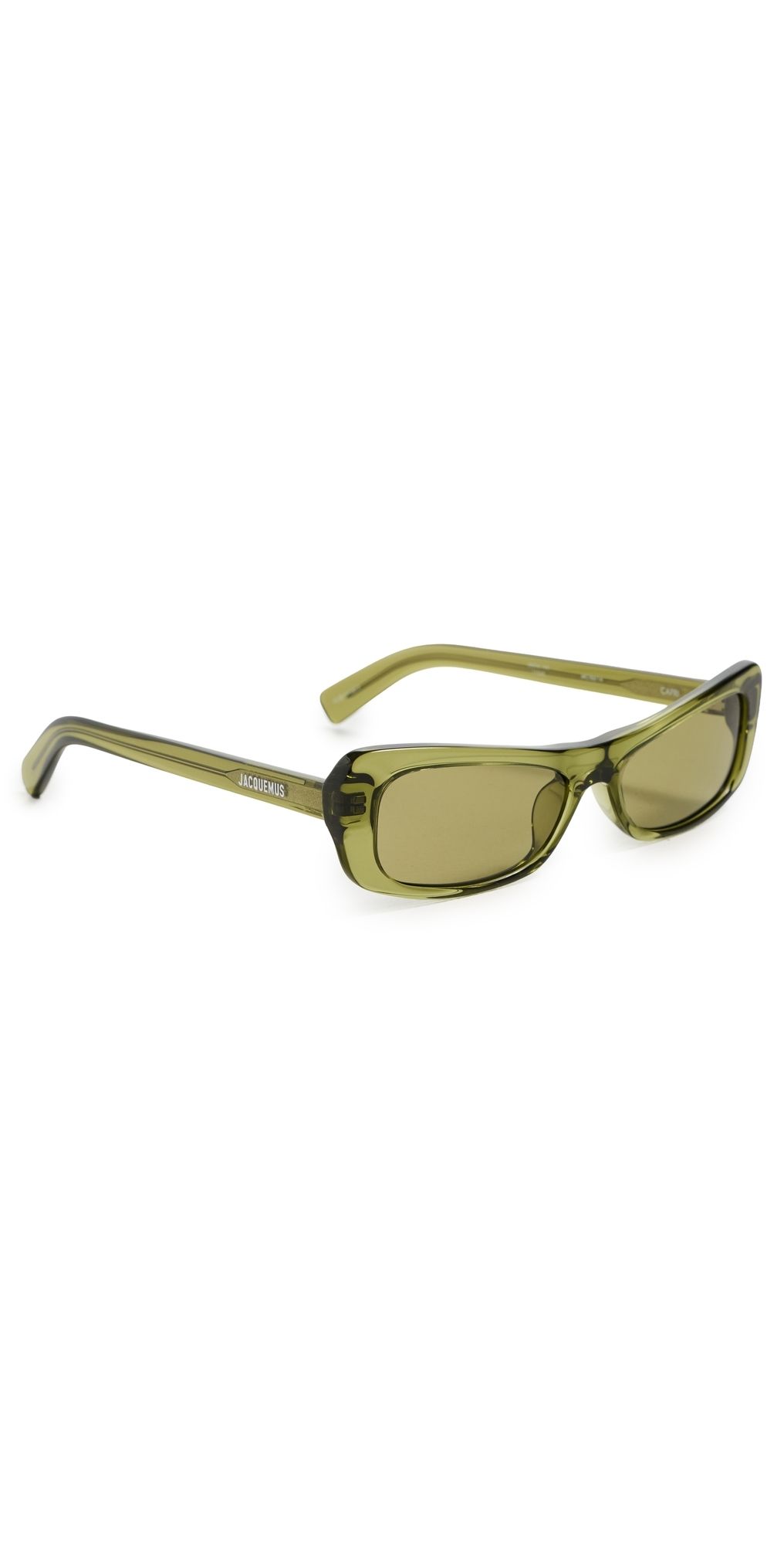 Jacquemus Capri Sunglasses Khaki/Silver One Size