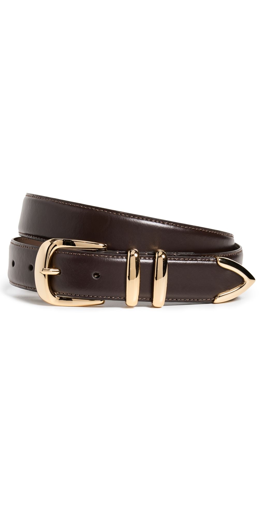 Favorite Daughter The Jordan Belt Dk. Brown/Gold XL