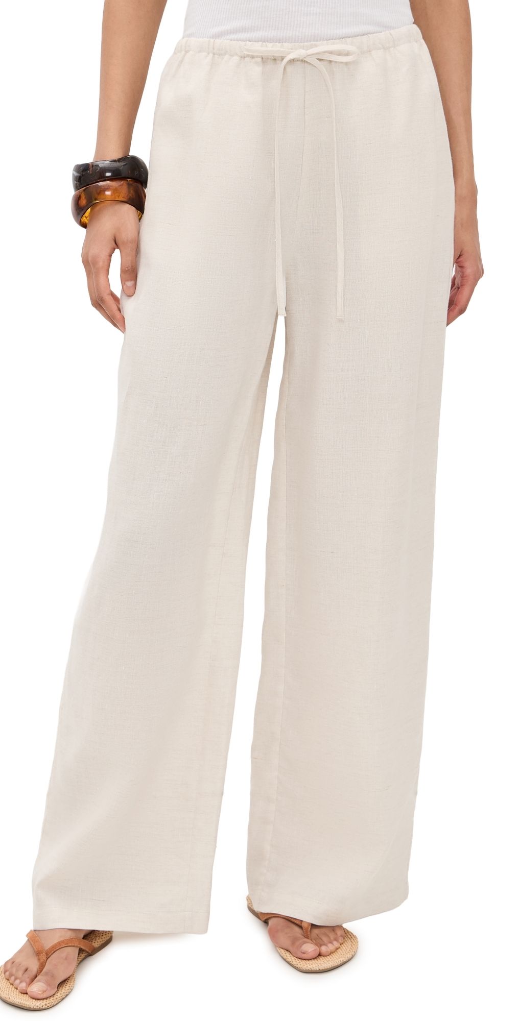 STAUD Mateo Linen Pants Natural XS