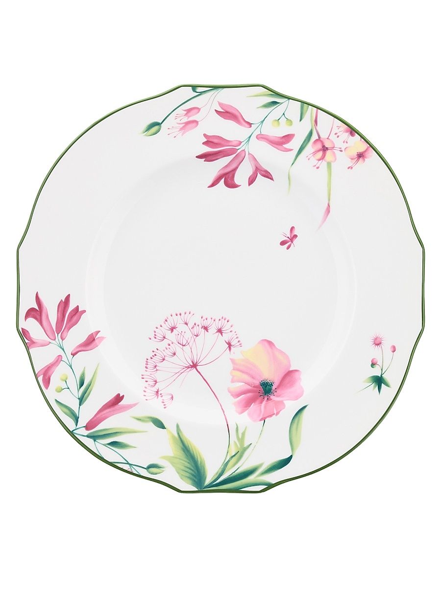 Florenza Porcelain Dinner Plate - Pinkwhite
