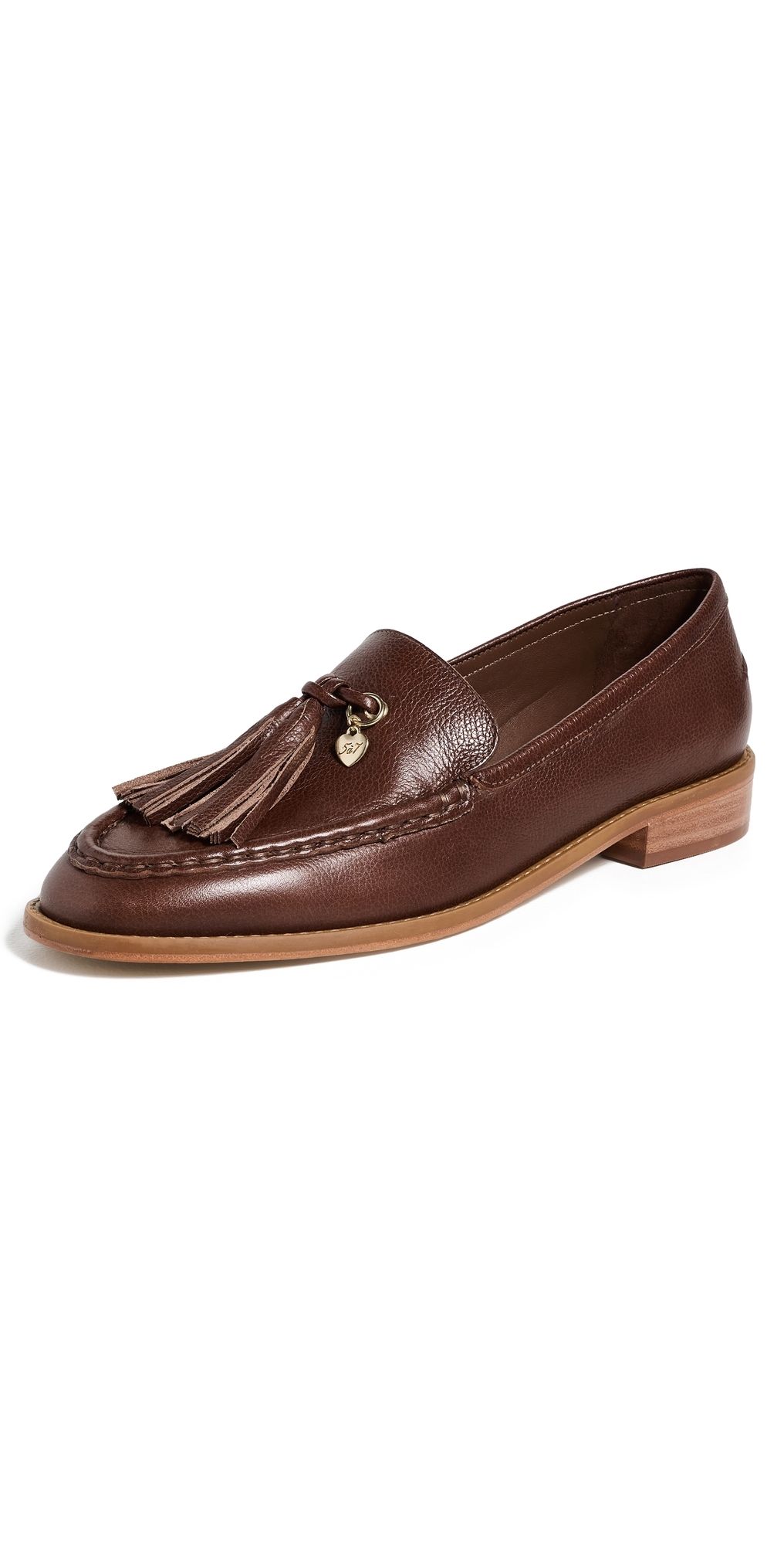 Cinq à Sept Remi Leather Tassel Loafers Dark Sepia 36.5