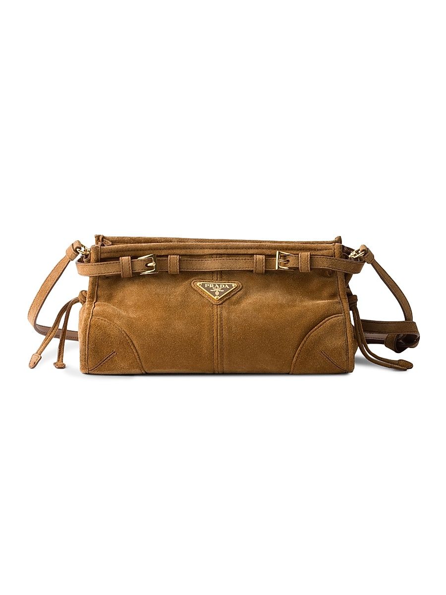 Women's Bonnie Small Suede Shoulder Bag - Brown