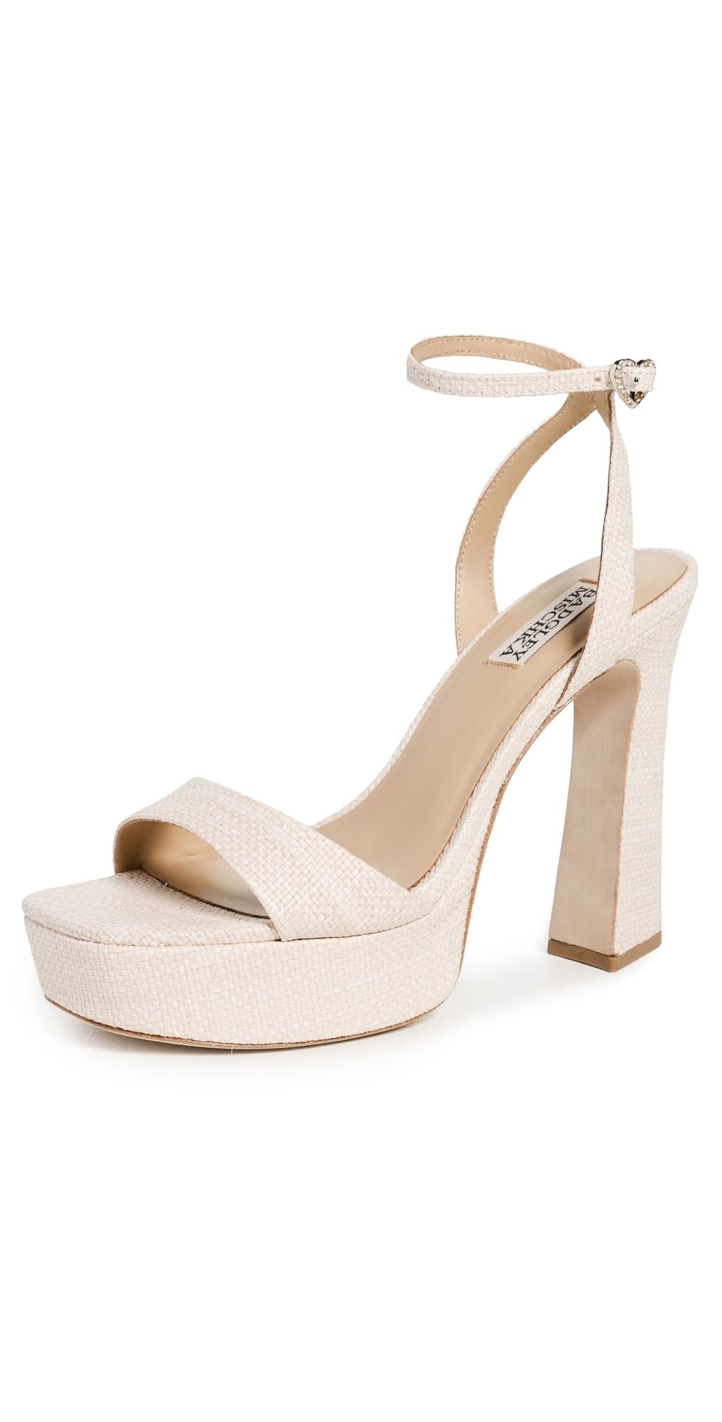 Badgley Mischka Caia Platform Heels Chalk 6.5