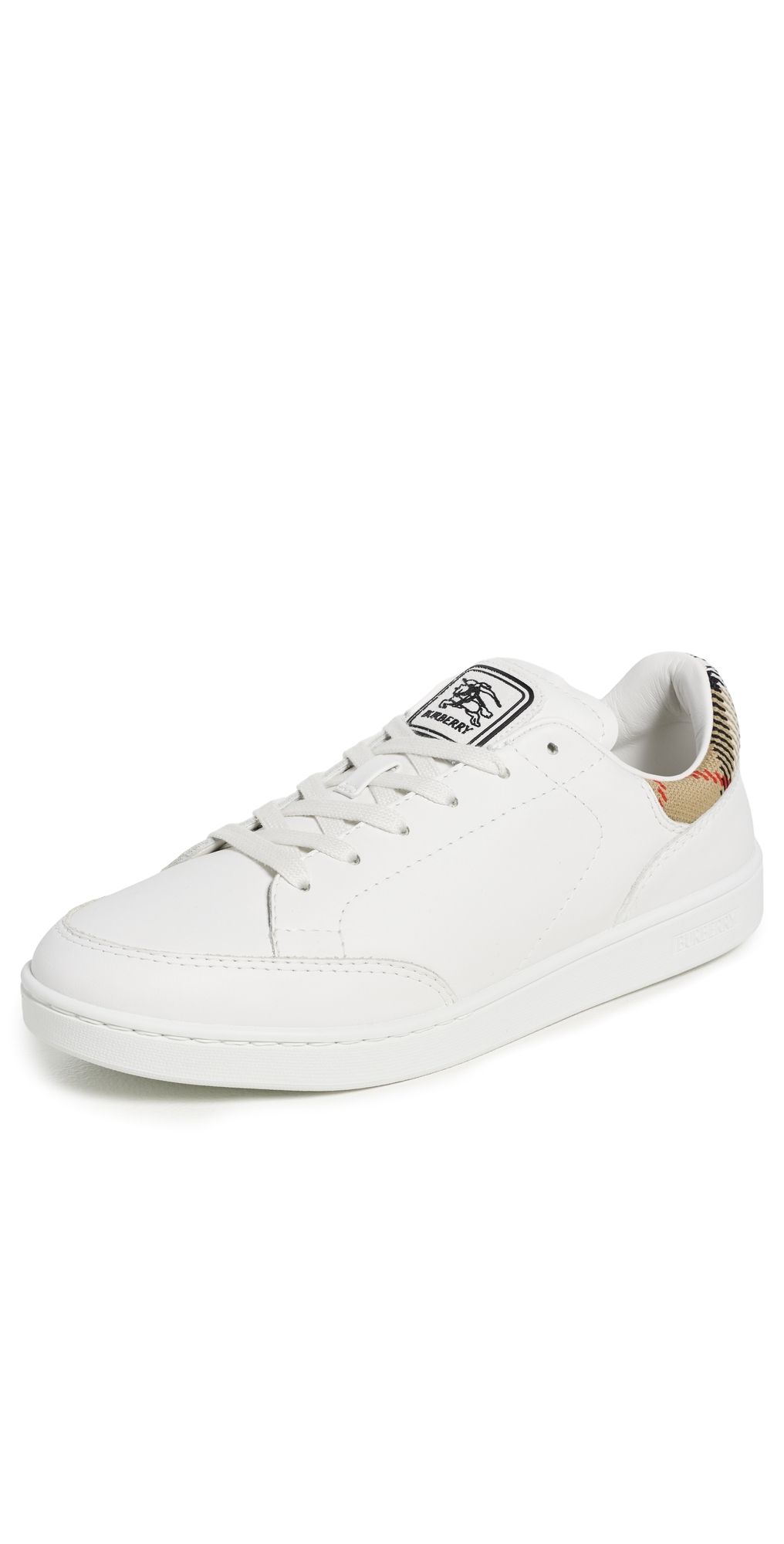 Burberry Leather Set Sneakers White/Sand IP Check 37