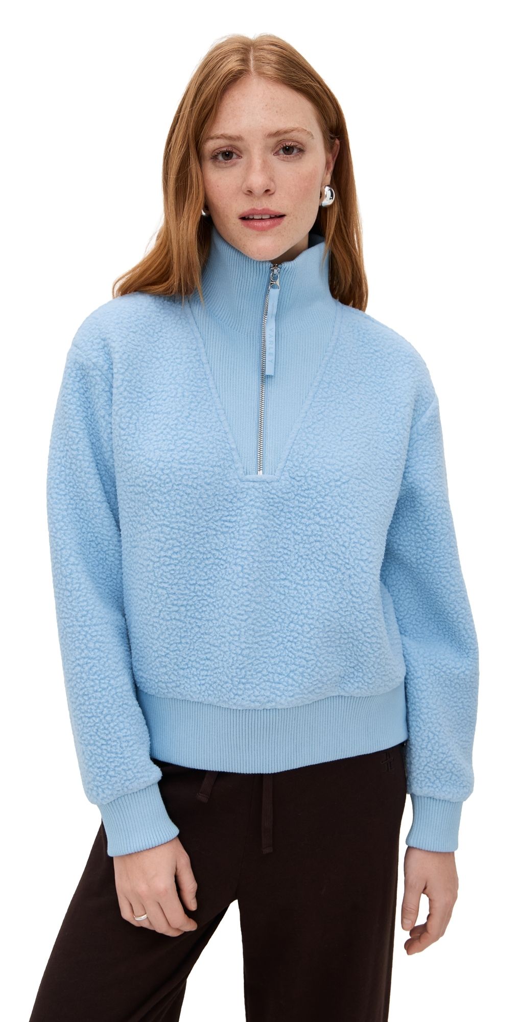 Varley Jaylin Half Zip Fleece Glacier Blue M