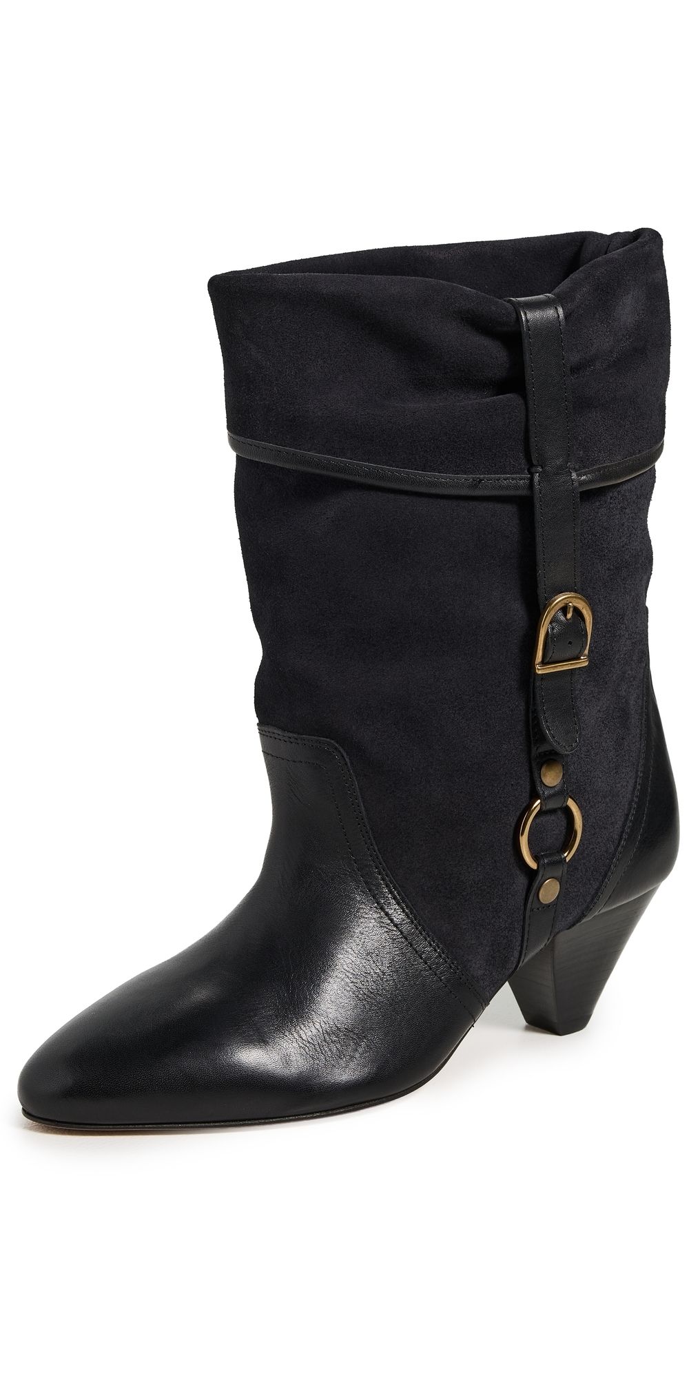 Isabel Marant Darner Buckle Boots Faded Black 39