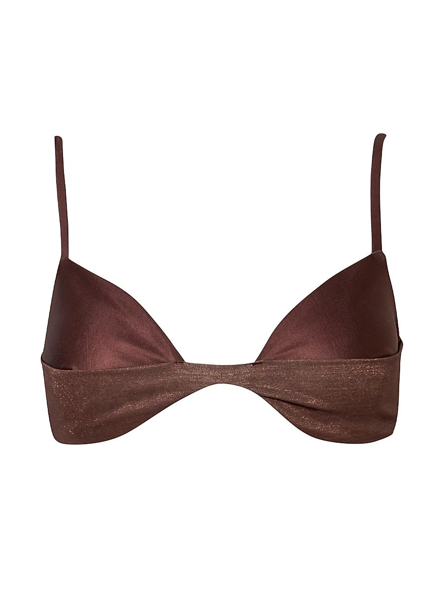 Women's Islote Raffaela Shimmer Bikini Top - Rapsody - Size Large